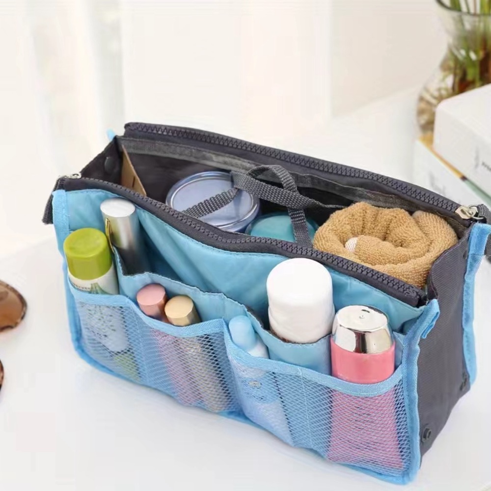 Bag Organizer Insert, Travel Storage, Makeup Multi Pocket Multifunction 🆕 - Picture 7 of 14